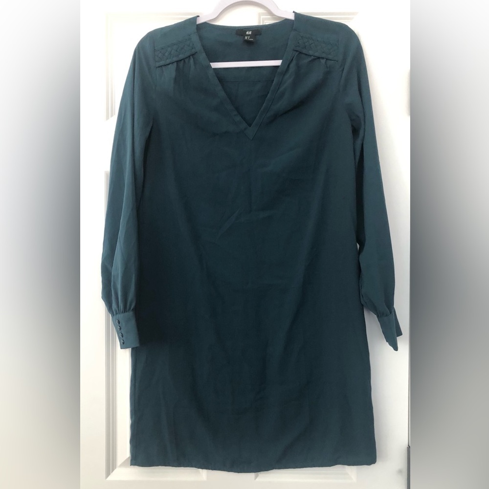 🔥H&M Green Shift Dress